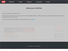 Tablet Screenshot of edp.dk